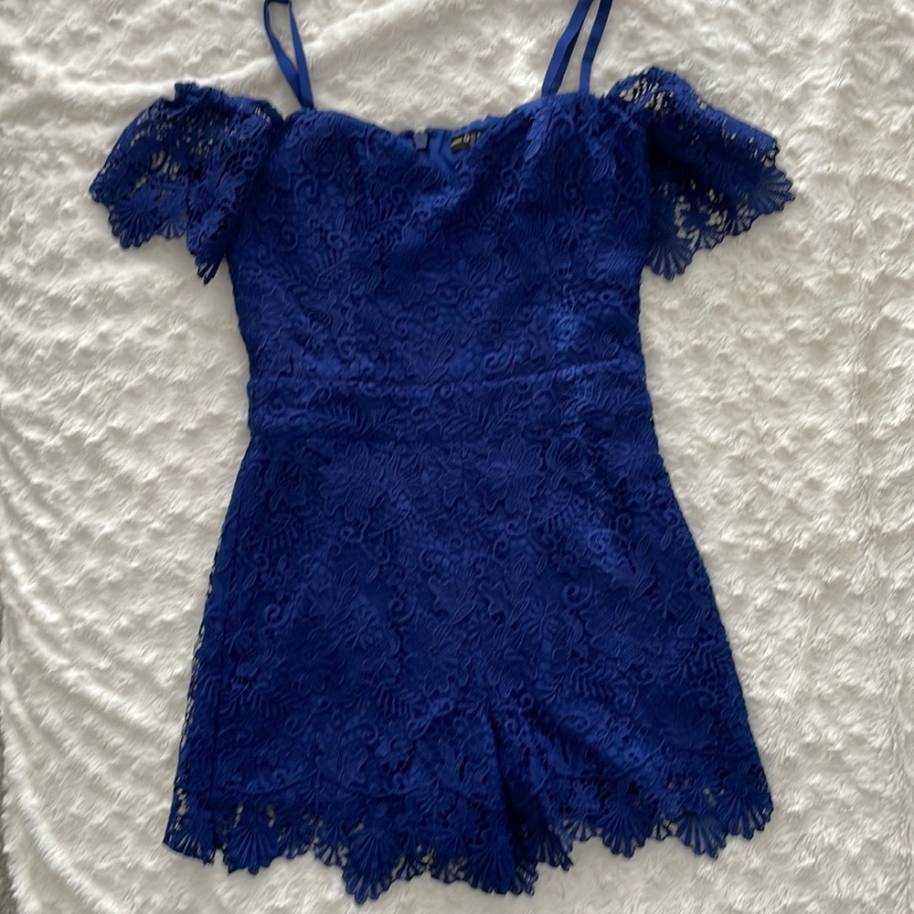 Guess royal blue romper, size 0